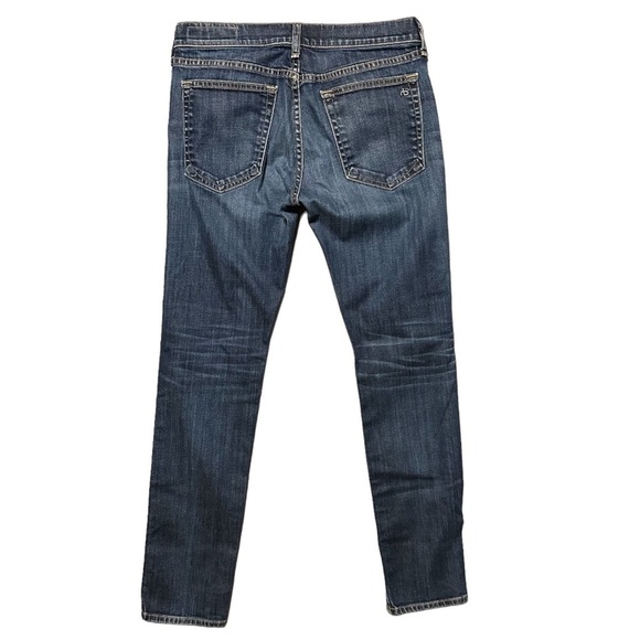 Rag and Bone Dre Denim Darker Blue Low Rise Straight Leg Jeans Womens Size 26 - Picture 3 of 9